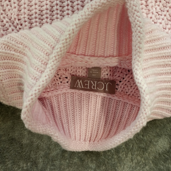 J. Crew Women's Pink Cowl Neck Sweater with Ribbed Knit Size XS - Picture 4 of 16